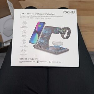 3-in-1 Wireless Charger - Black